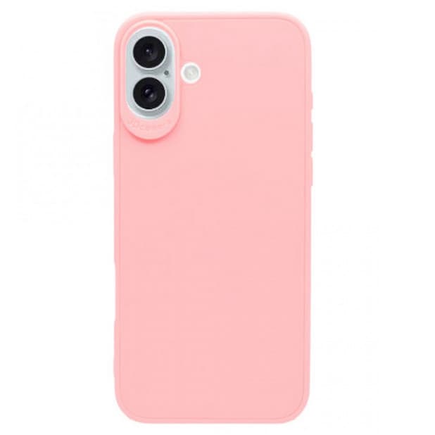 Husa protectie Apple iPhone 16, Matt TPU My Choice, silicon moale, roz pal — principală