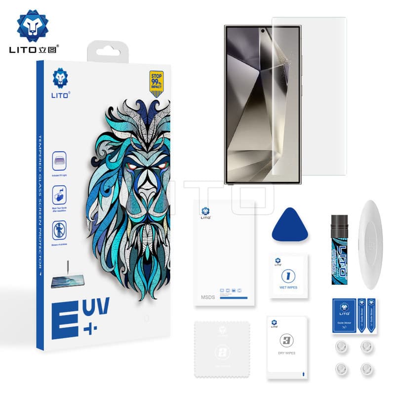 Folie de sticla Samsung Galaxy S23, UV Privacy Glass LITO, lipire cu adeziv, lampa UV inclusa — varianta 2