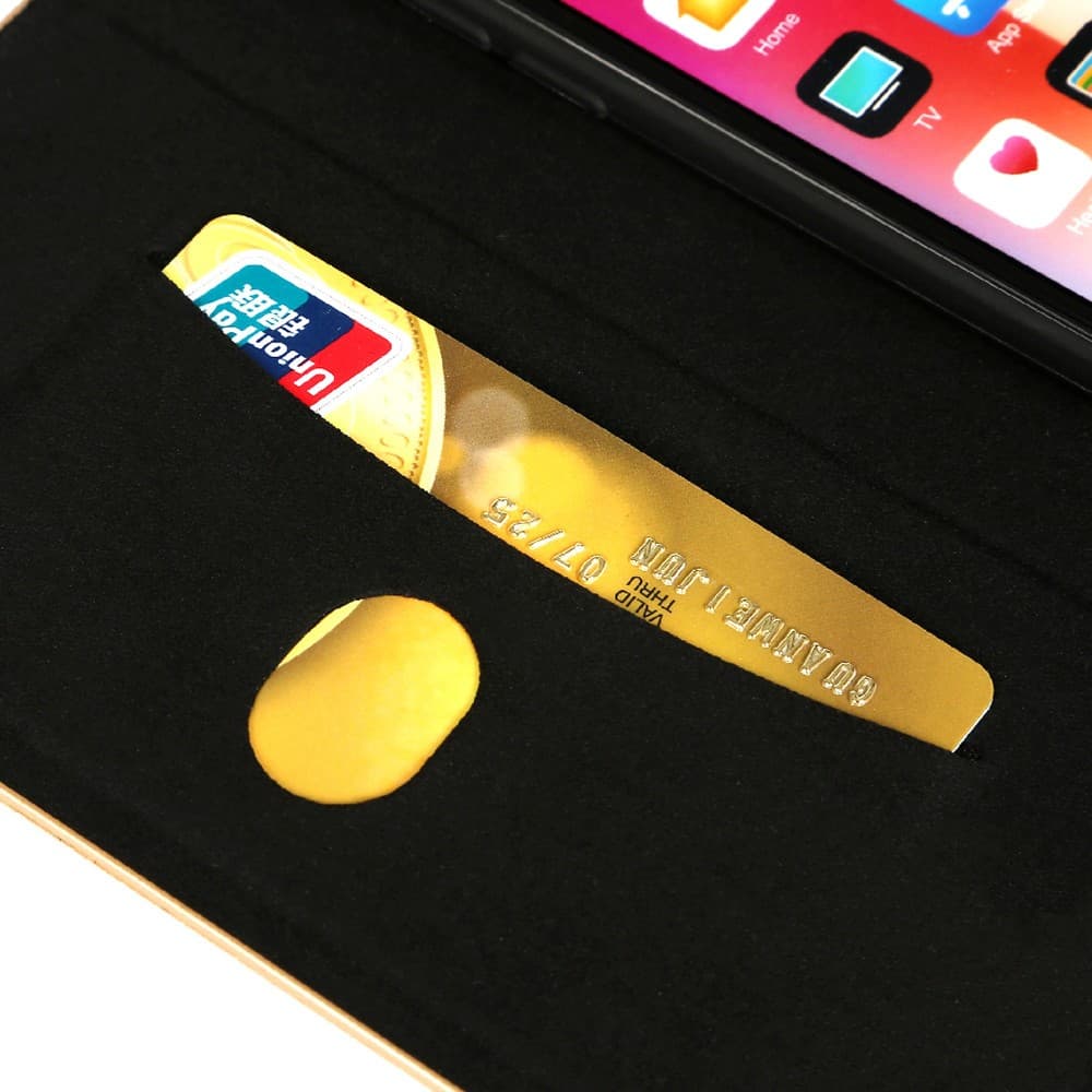 Husa protectie Samsung S25 Edge (S937), Prestige Book, inchidere magnetica, auriu — 2