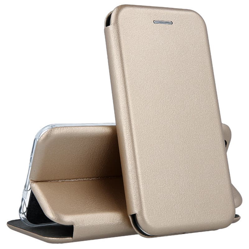Husa protectie Motorola Edge 60, Prestige Book, inchidere magnetica, auriu — principală