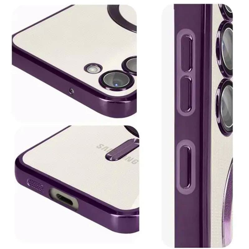 Husa Samsung Galaxy A15 5G, Electroplating Magsafe TPU, protectie camera, mov lila — varianta 3