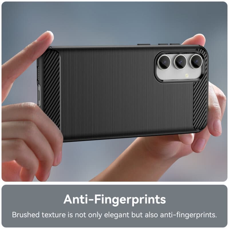 Husa Samsung Galaxy A55, Carbon Stripe, 2 mm, neagra — varianta 2