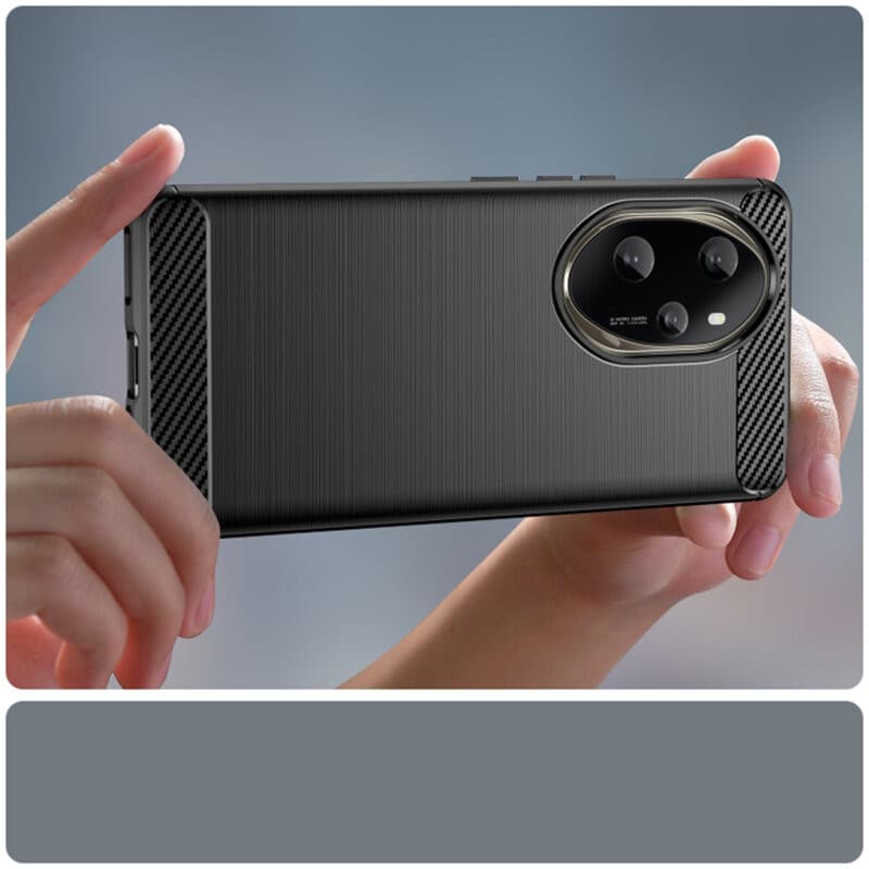 Husa protectie Honor 200, Carbon Stripe, TPU flexibil, albastra — varianta 2