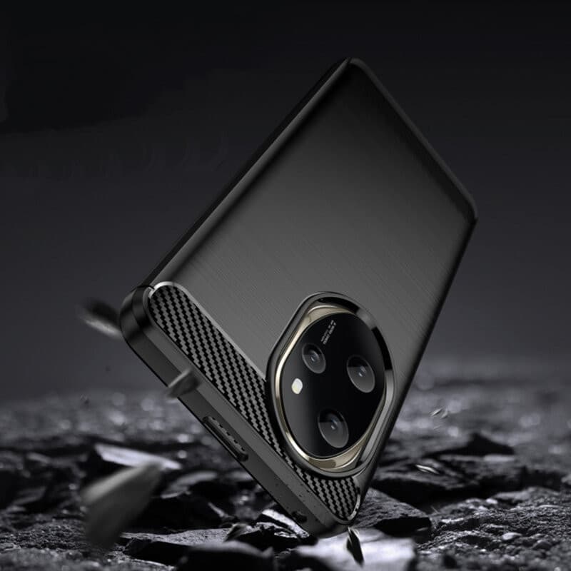 Husa protectie Honor 200, Carbon Stripe, TPU flexibil, albastra — varianta 3