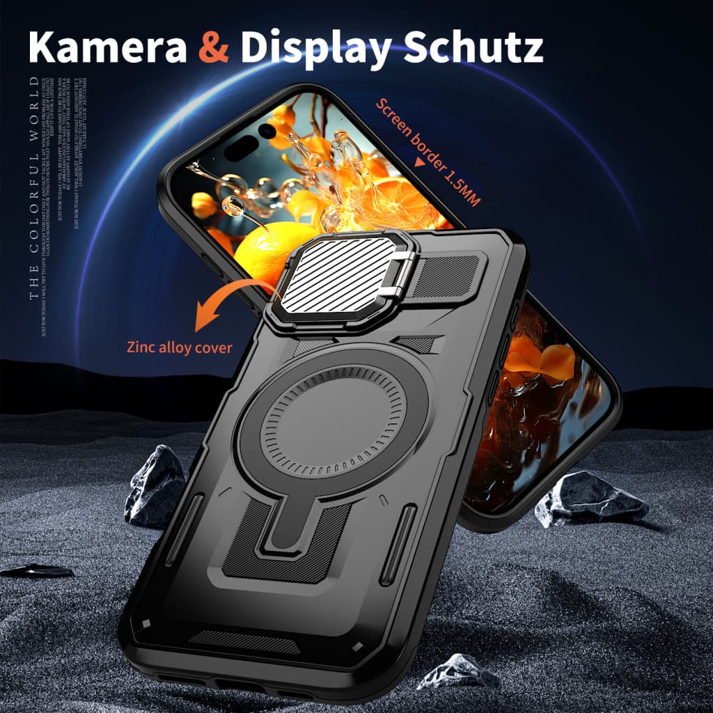Husa iPhone 16e, Armor MagCase, CamBracket, neagra — varianta 3