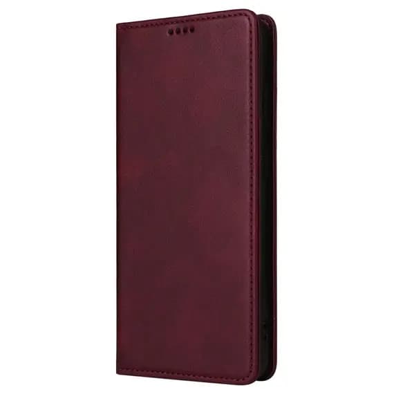 Husa Samsung Galaxy A17, Elegant Book Case, inchidere magnetica, rosu burgundy