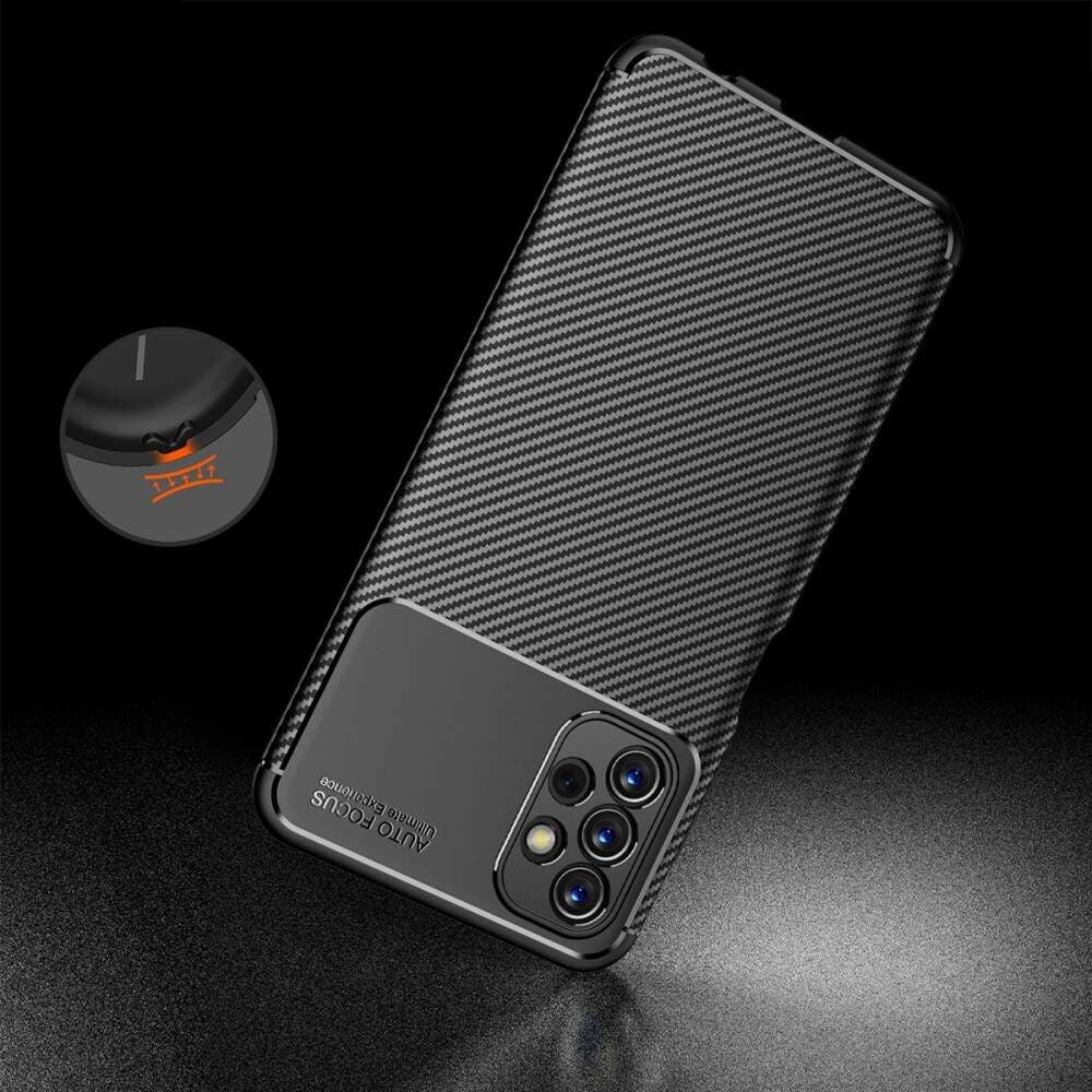Husa Carbon Fiber pentru Samsung Galaxy A34 5G, aspect carbon, neagra — varianta 5