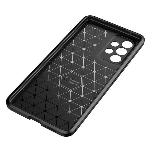 Husa Carbon Fiber pentru Samsung Galaxy A54 5G, aspect carbon, neagra — varianta 3