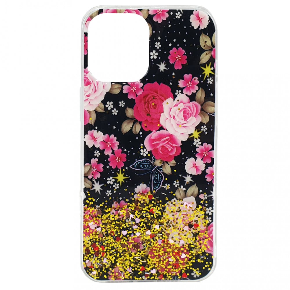 Husa de protectie Shiny Flowers pentru Apple iPhone 12 Pro Max, model 3 — principală