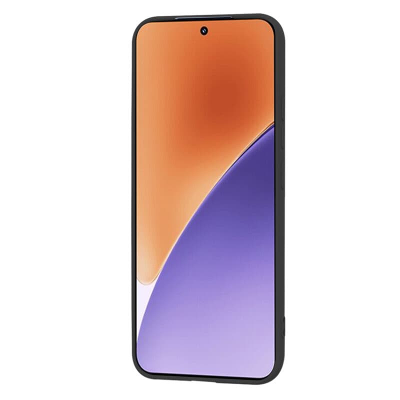 Husa protectie Xiaomi 15, Luxury Silicone, protectie camera, catifea in interior, neagra — varianta 2