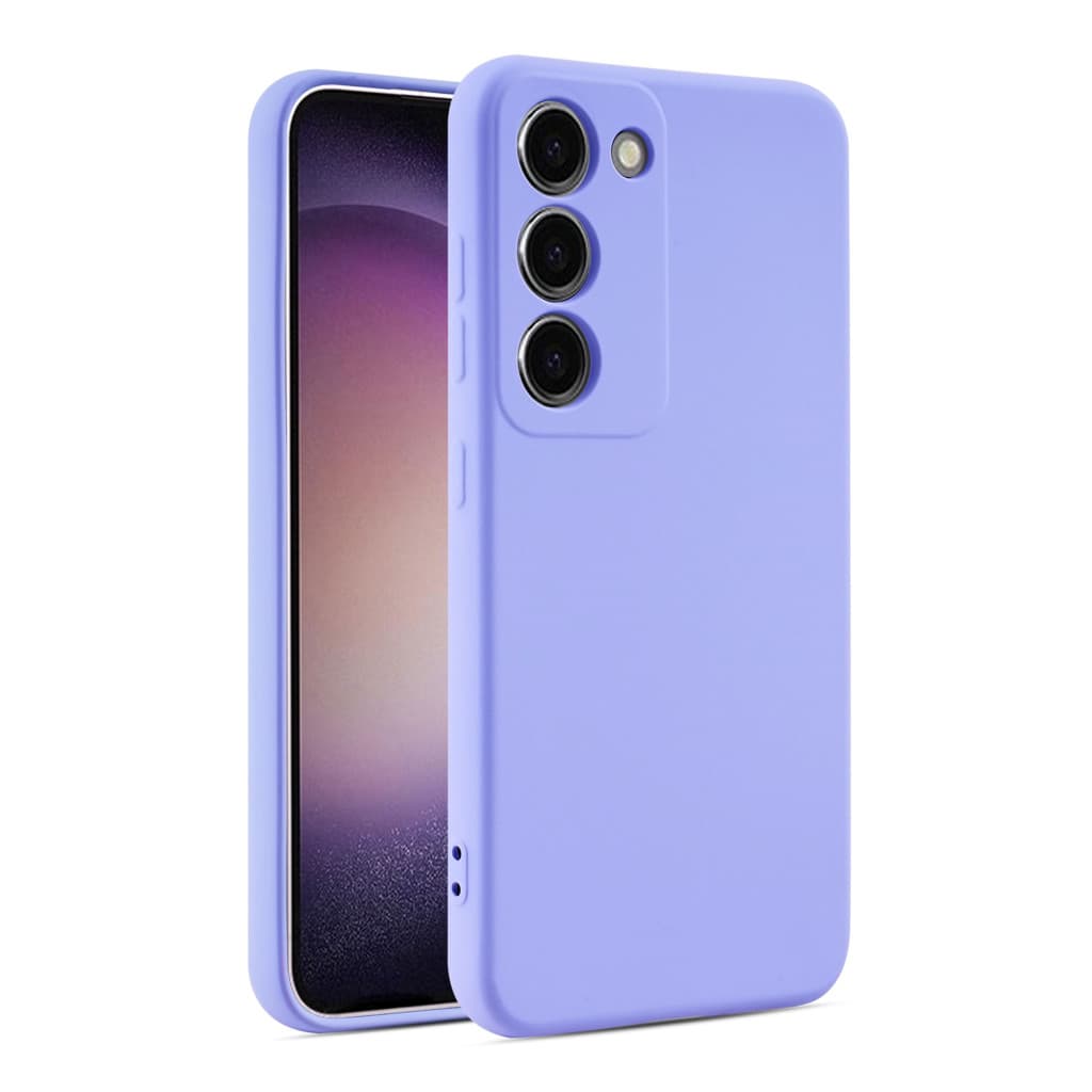 Husa Samsung Galaxy S25 Plus, Luxury Silicone, protectie camera, catifea in interior, mov — principală