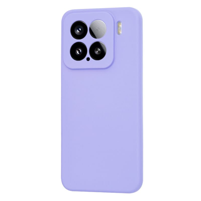 Husa protectie Xiaomi 15, Luxury Silicone, protectie camera, catifea in interior, violet — varianta 3