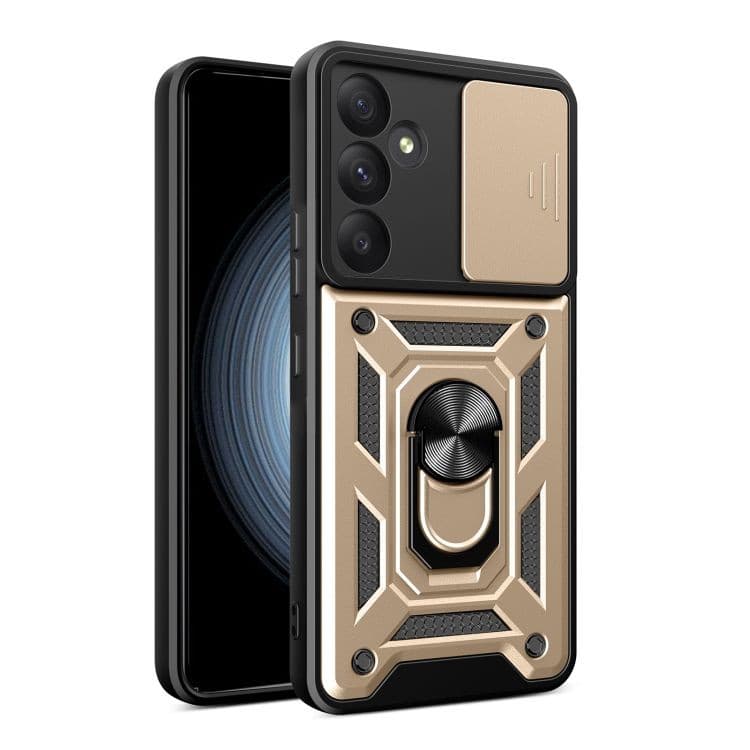 Husa Samsung Galaxy A26, Camshield Armor, inel sustinere, protectie camera, aurie — principală