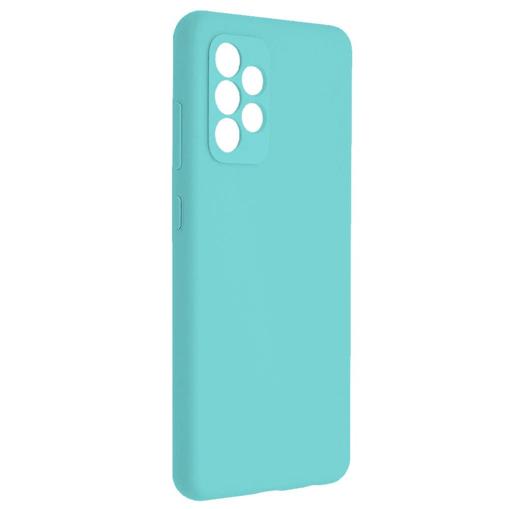 Husa Samsung Galaxy A23 5G, Luxury Silicone, catifea in interior, protectie camere, turcoaz — principală