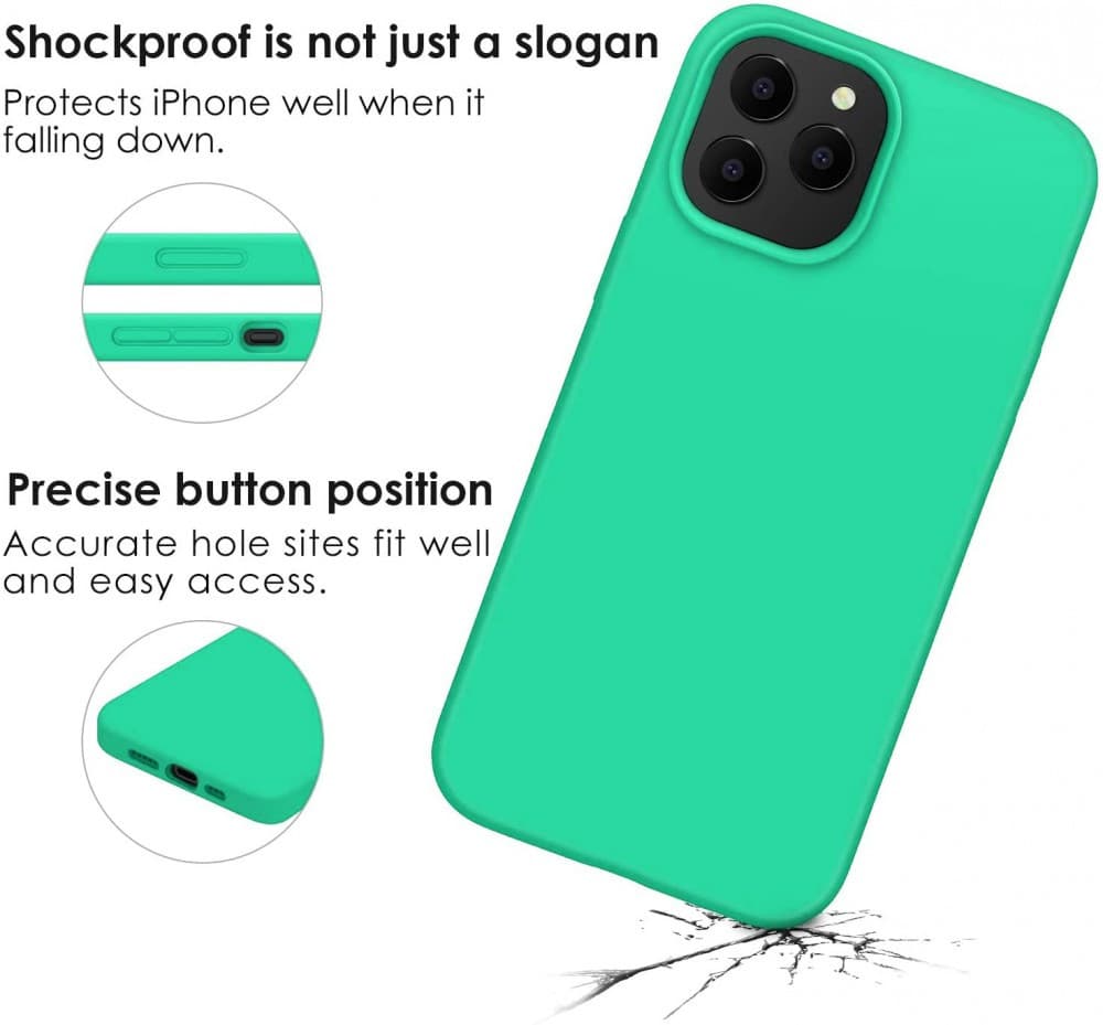 Husa Samsung Galaxy A23 5G, Luxury Silicone, catifea in interior, protectie camere, turcoaz — varianta 3