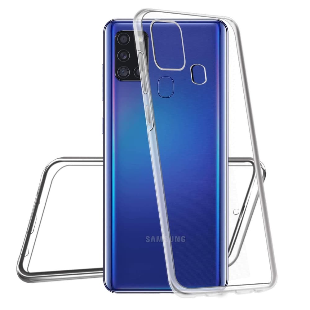 Husa protectie Samsung Galaxy A03s (fata + spate) Fully PC & PET 360°, transparenta — varianta 2