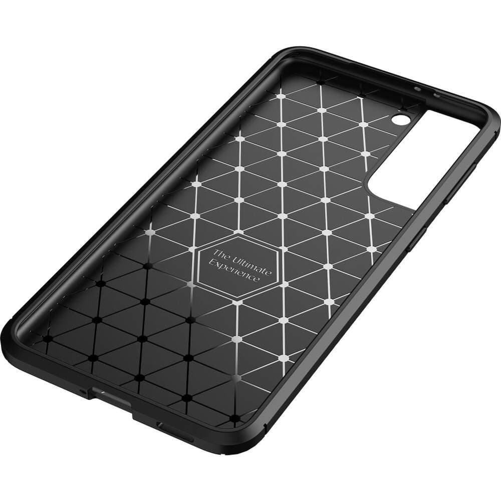 Husa Carbon Fiber pentru Samsung Galaxy S24 Plus, aspect carbon, neagra — varianta 3