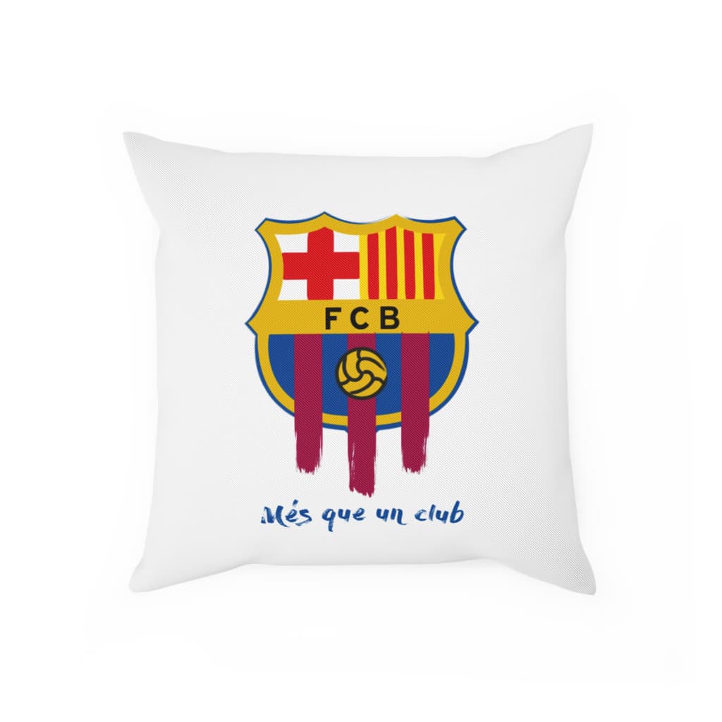Perna decorativa personalizata, 40 x 40 cm, alba, mata, husa detasabila, model 5 — principală