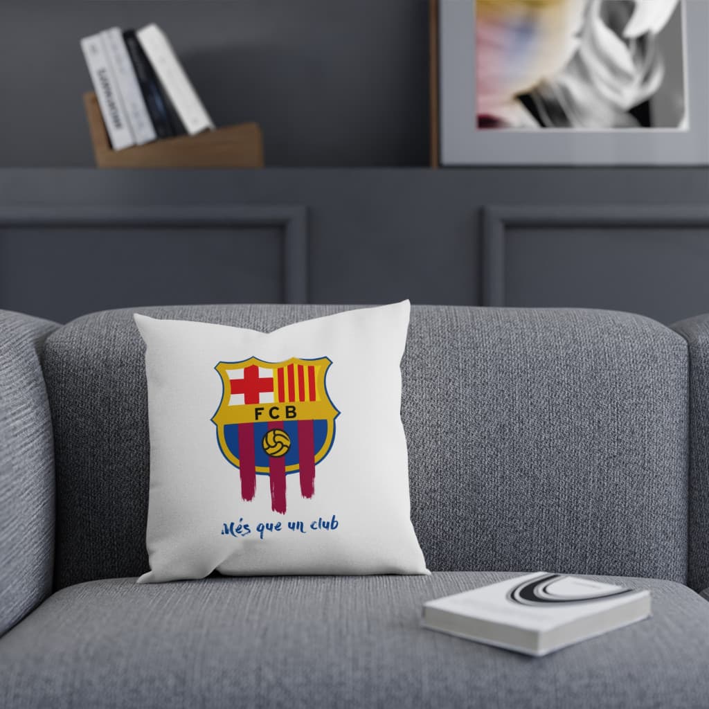 Perna decorativa personalizata, 40 x 40 cm, alba, mata, husa detasabila, model 5 — varianta 4