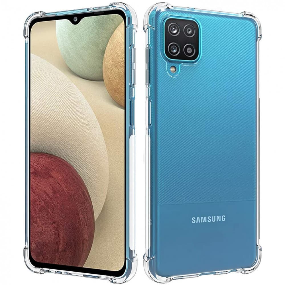 Husa Samsung Galaxy A12 TPU transparent, intarituri in colturi, grosime 1,5 mm — principală