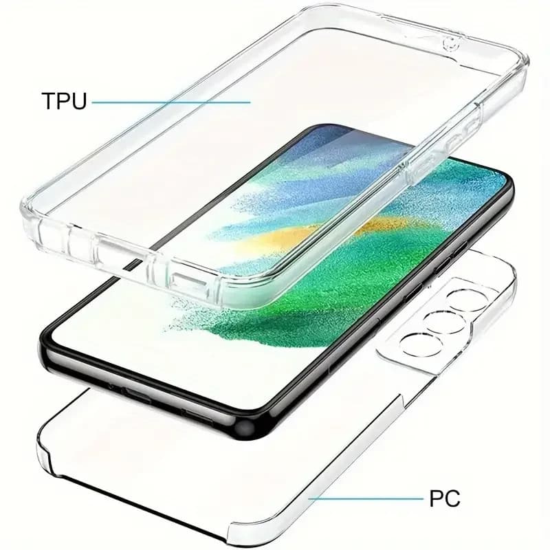 Husa protectie Samsung Galaxy A25 5G (fata + spate), Fully PC & PET 360°, transparenta — 2