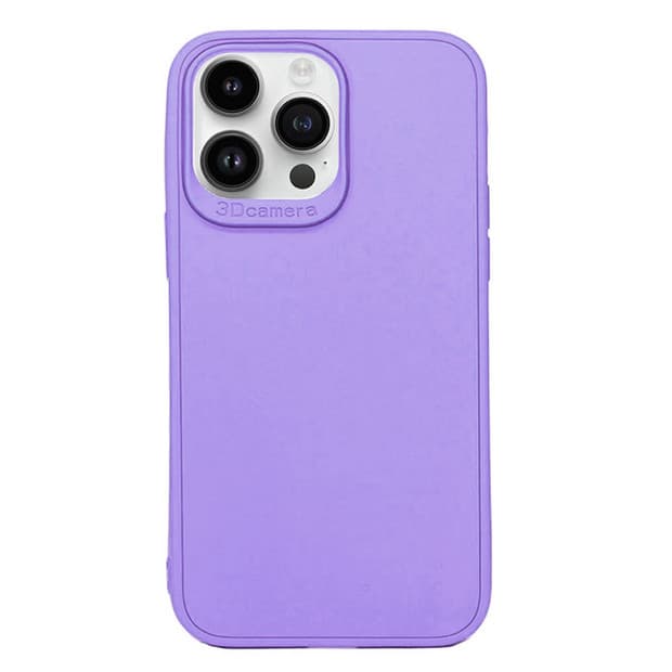 Husa protectie Apple iPhone 16 Pro, Matt TPU My Choice, silicon moale, mov lila — principală