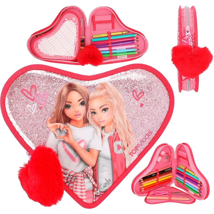 Penar Echipat Top Model, inima One Love, roz, 4,5 x 25 x 20 cm — varianta 2