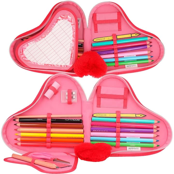 Penar Echipat Top Model, inima One Love, roz, 4,5 x 25 x 20 cm — varianta 6