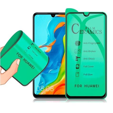 Folie de protectie Ceramic Film pentru Huawei P30 Lite / P30, margini negre — principală