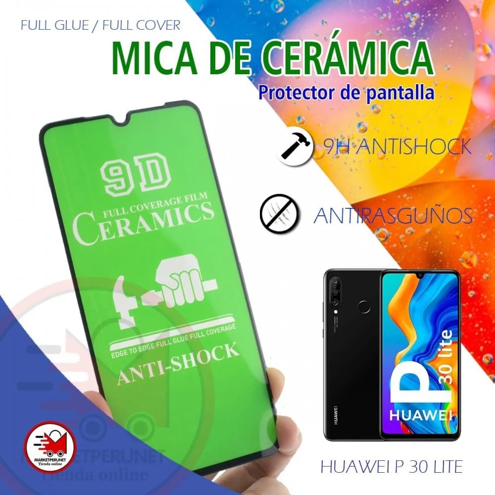 Folie de protectie Ceramic Film pentru Huawei P30 Lite / P30, margini negre — varianta 4