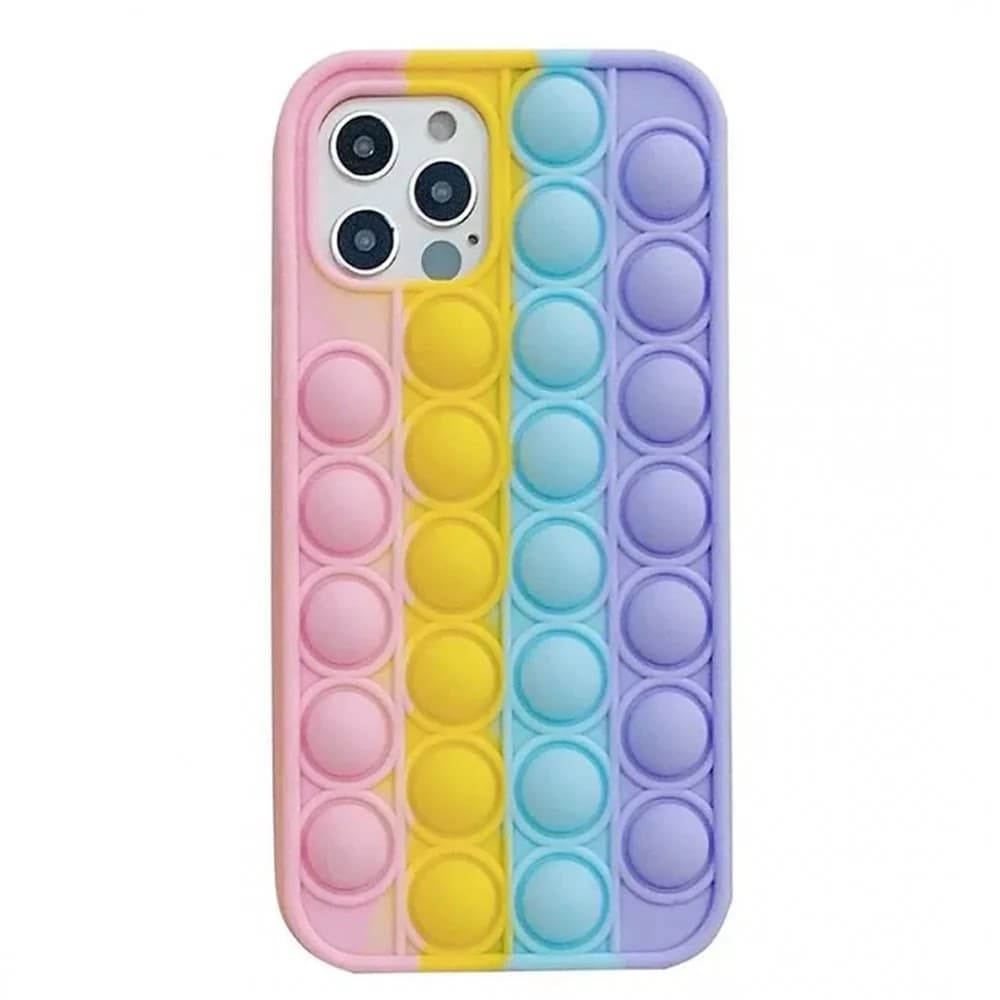Husa antistres Pop It! pentru Apple iPhone 13 Pro, multicolora — principală
