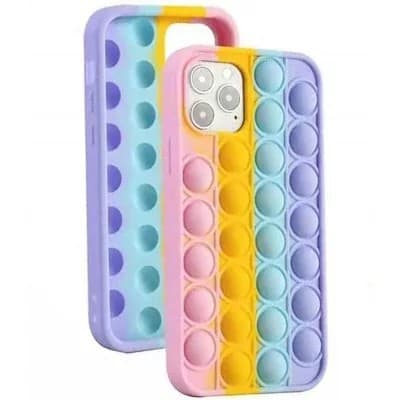 Husa antistres Pop It! pentru Apple iPhone 13 Pro, multicolora — varianta 3
