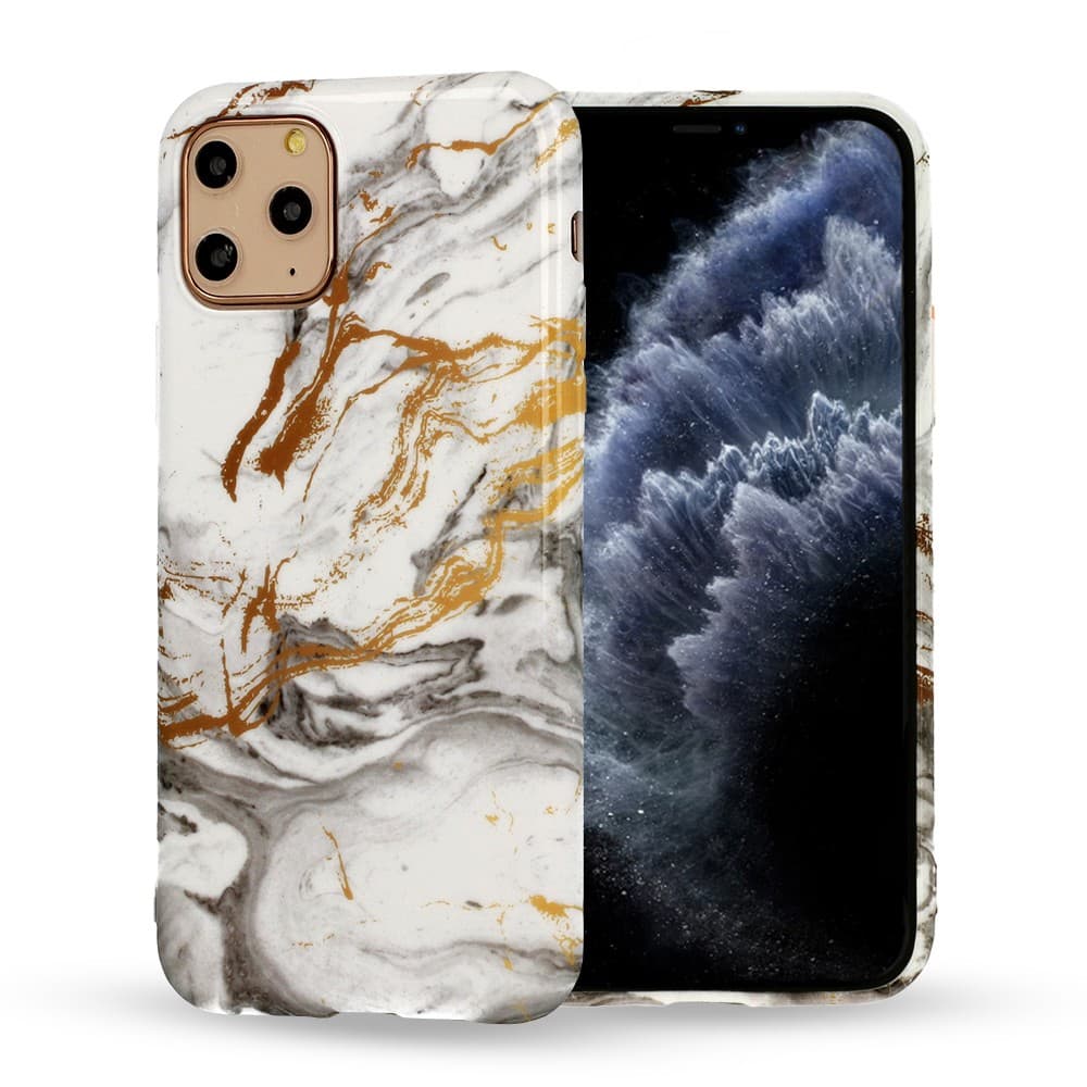 Husa protectie Marble Silicone pentru Samsung Galaxy A41, design 2 — principală