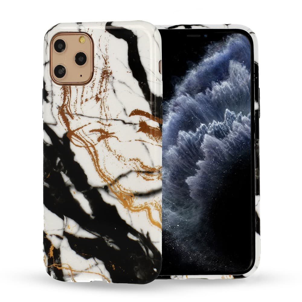 Husa protectie Marble Silicone pentru Samsung Galaxy A41, design 3 — principală