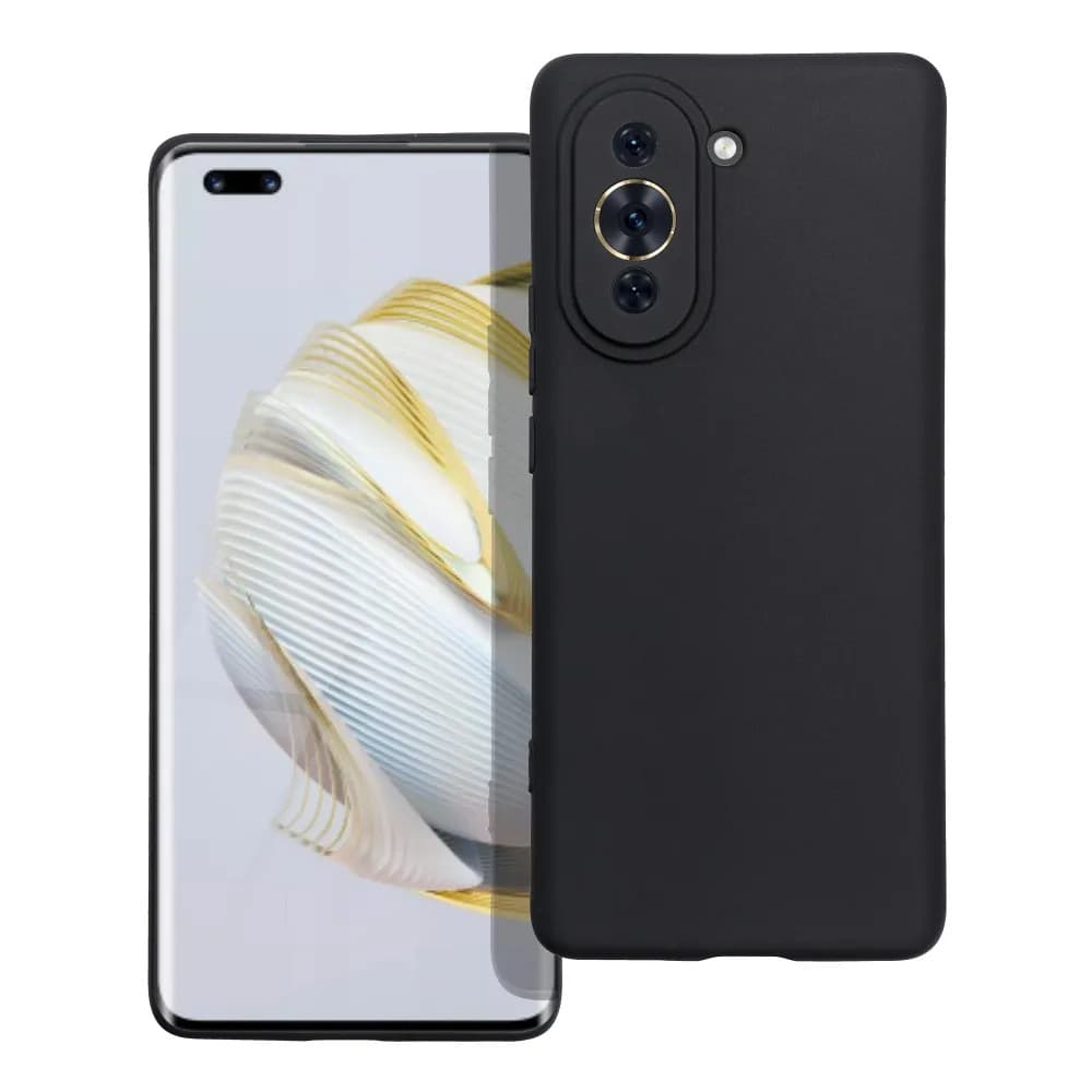 Husa Huawei Nova 10, Matt TPU, silicon moale, negru — principală