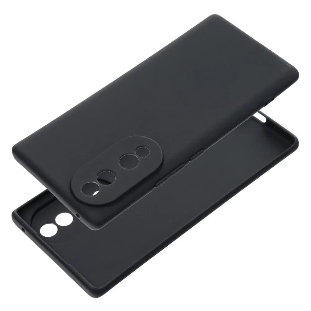 Husa protectie Honor 70, Matt TPU, silicon moale, negru — varianta 2
