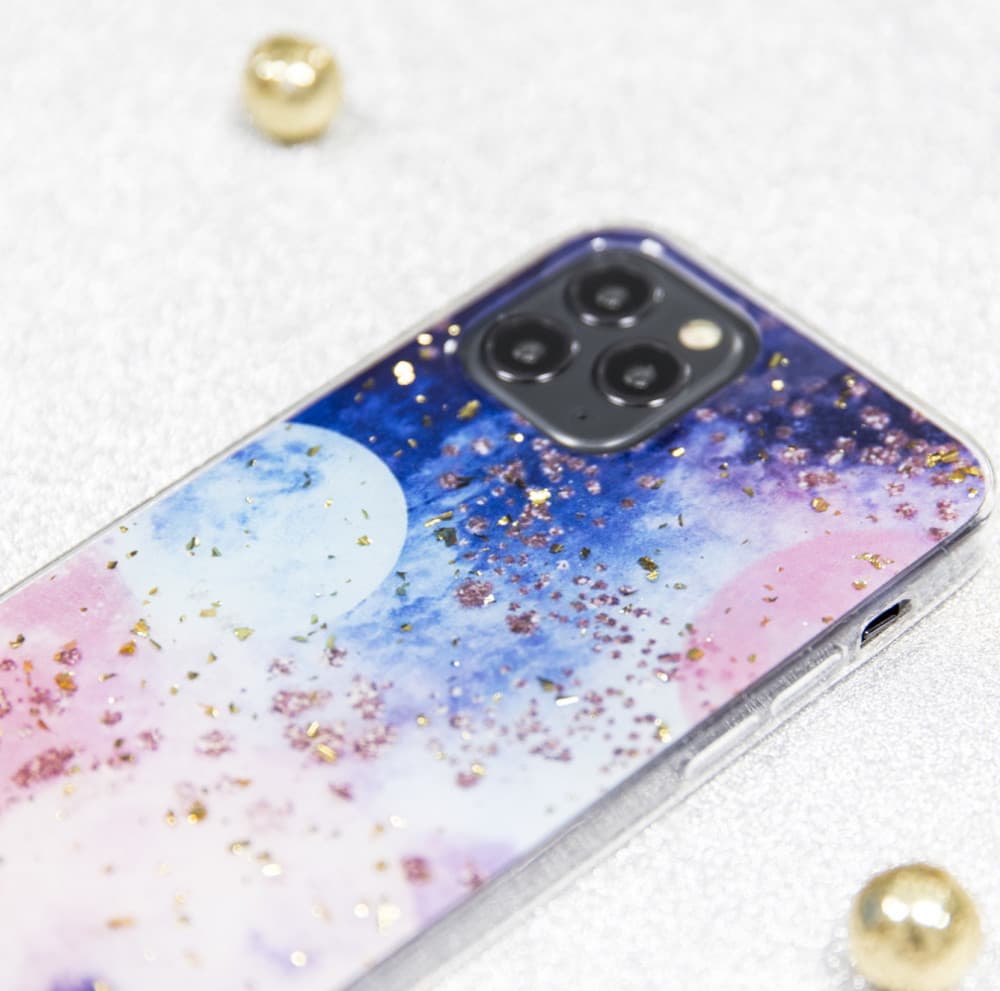 Husa Apple iPhone 15, Gold Glam Galactic — varianta 2