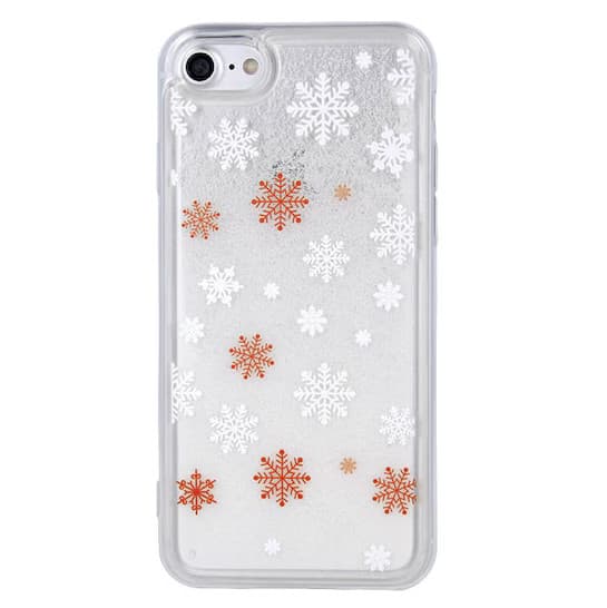 Husa de protecție pentru iPhone XS Max, TPU cu stelute si lichid, model Winter1 — principală