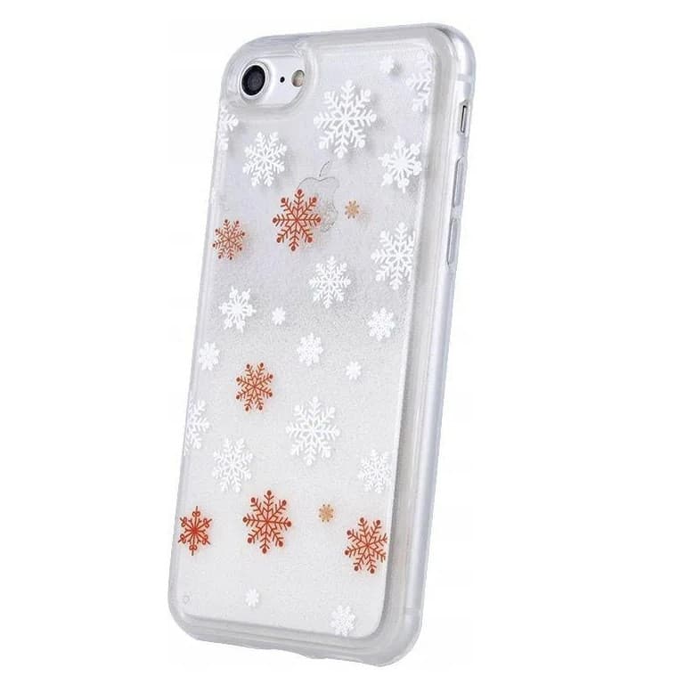 Husa de protecție pentru iPhone XS Max, TPU cu stelute si lichid, model Winter1 — varianta 2