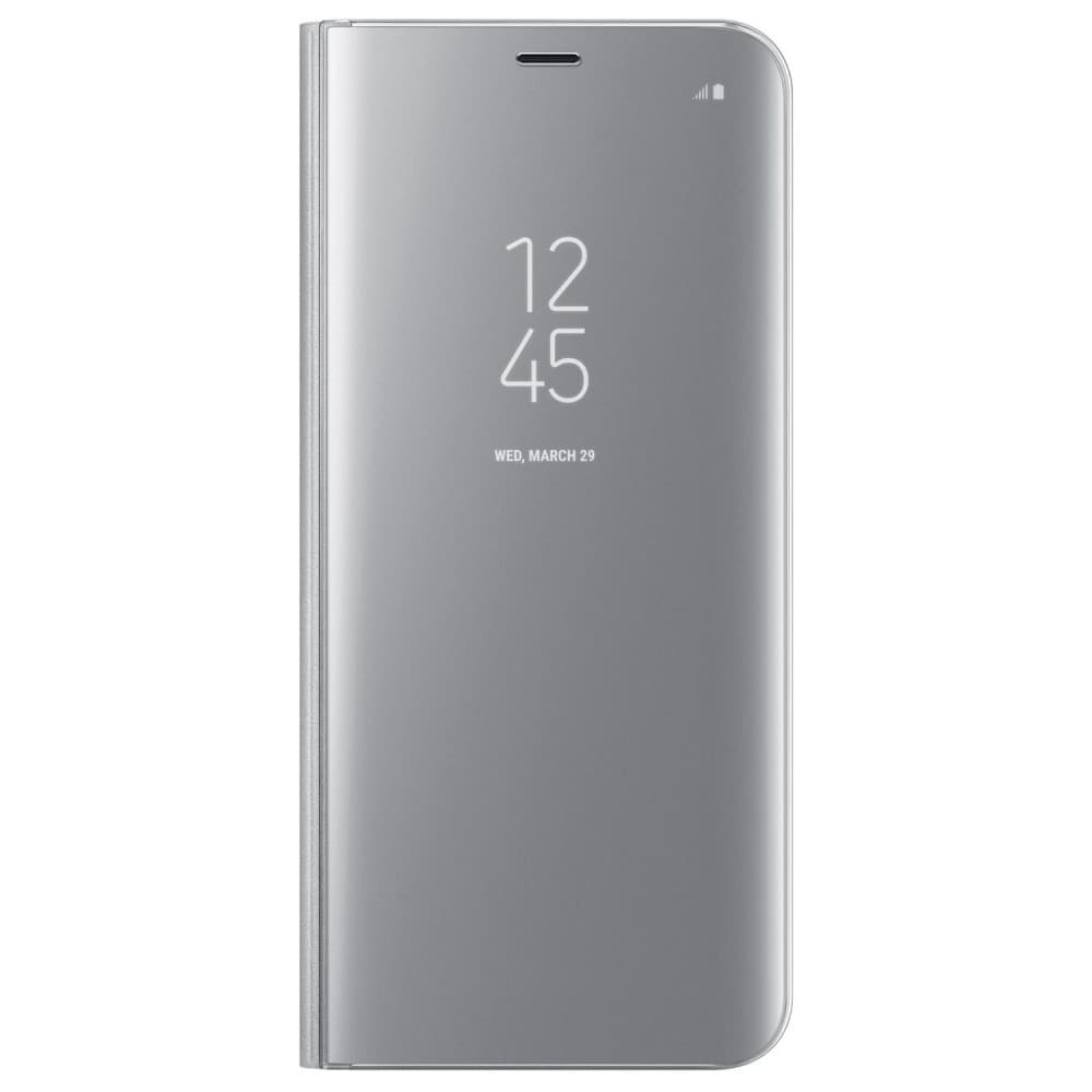 Husa Huawei P40 Lite Mirror Clear View, argintie — principală