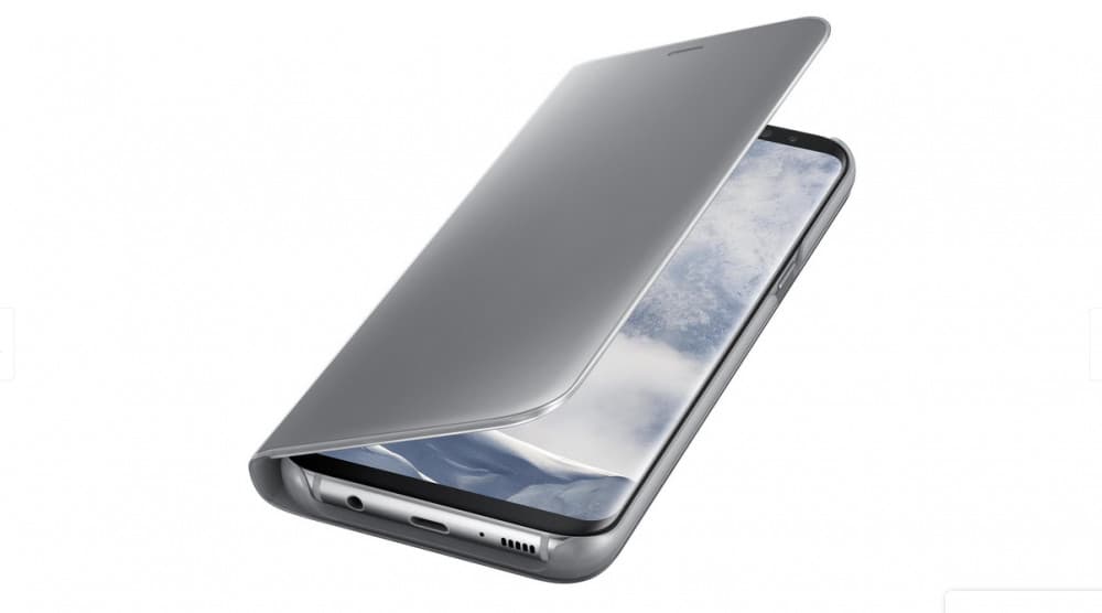 Husa Huawei P40 Lite Mirror Clear View, argintie — varianta 2