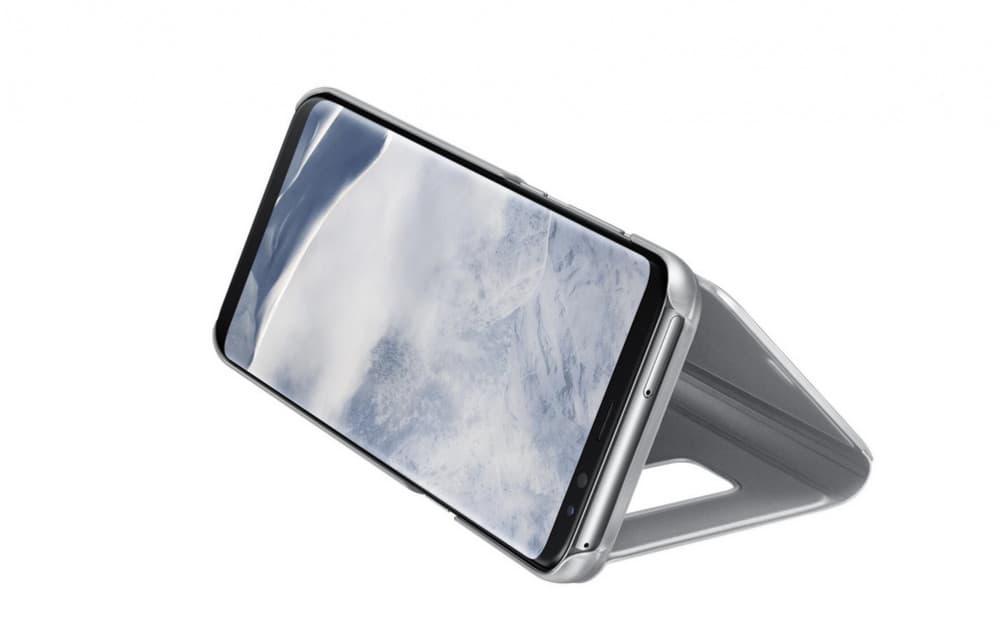 Husa Huawei P40 Lite Mirror Clear View, argintie — varianta 3