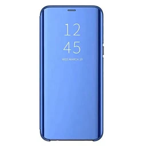 Husa Huawei P40 Lite E Mirror Clear View, albastra — principală