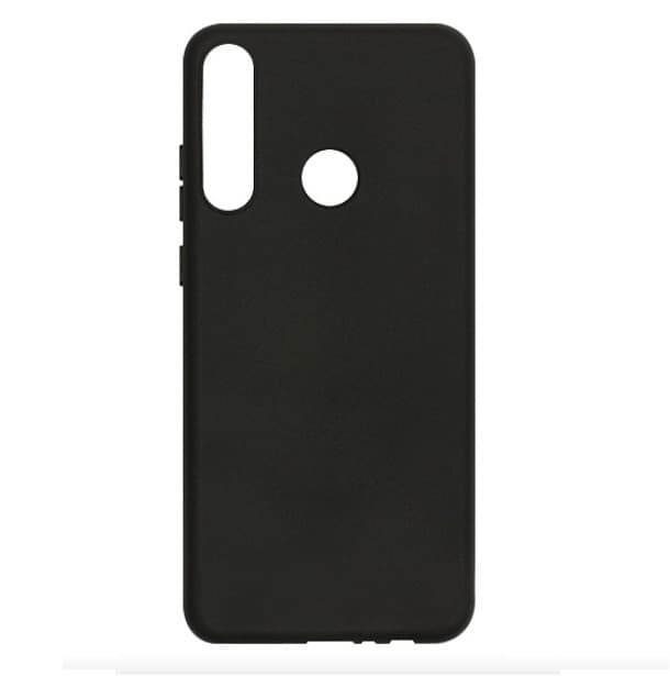 Husa Huawei Y6P Matt TPU, silicon moale, negru — principală