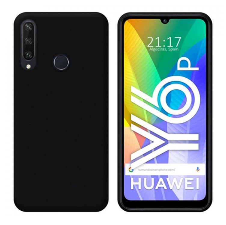 Husa Huawei Y6P Matt TPU, silicon moale, negru — varianta 3
