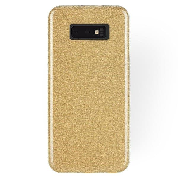 Husa Luxury Glitter pentru Samsung Galaxy S20 Ultra / S11 Plus, aurie — principală