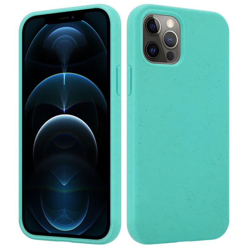 Husa de protectie MX Eco pentru Apple iPhone 11 Pro, fibra din paie de grau, turcoaz — principală