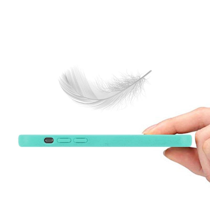 Husa de protectie MX Eco pentru Apple iPhone 11 Pro, fibra din paie de grau, turcoaz — varianta 2