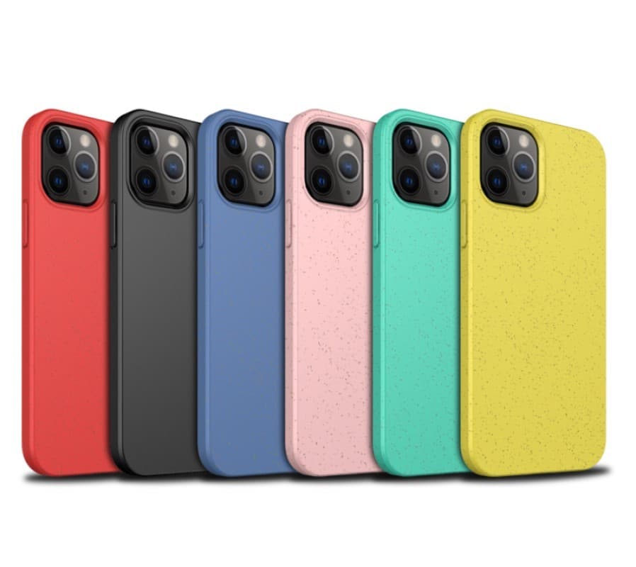 Husa de protectie MX Eco pentru Apple iPhone 11 Pro, fibra din paie de grau, turcoaz — varianta 3