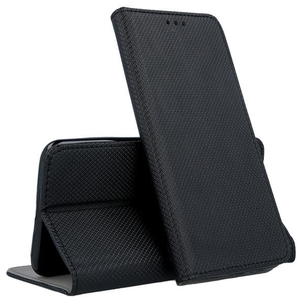Husa Smart Magnet Case pentru iPhone 11 Pro Max, inchidere magnetica, neagra — principală